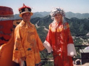 In Costume on Great Wall of China In Costume on Great Wall of China